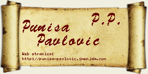 Puniša Pavlović vizit kartica